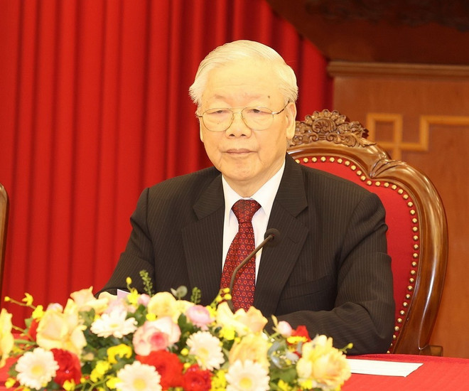 El secretario general del Partido Comunista de Vietnam (PCV), Nguyen Phu Trong (Fuente: VNA) hình_ảnh (1).jpg