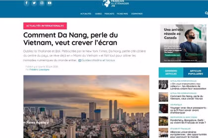 Artículo publicado en la revista Journal des Français à l'étranger (Foto: VNA)