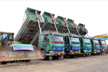 Inicio de la construcción del proyecto del Parque Industrial Vietnam-Singapur (VSIP) en Thai Binh. (Foto: VNA)