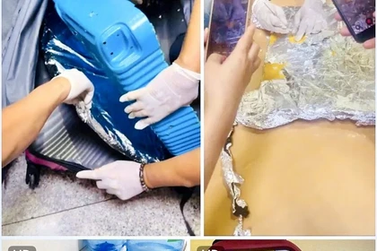 4,5 kg de cocaína incautados por la aduana en el aeropuerto de Tan Son Nhat (Foto: Cortesía del Departamento de Aduanas)