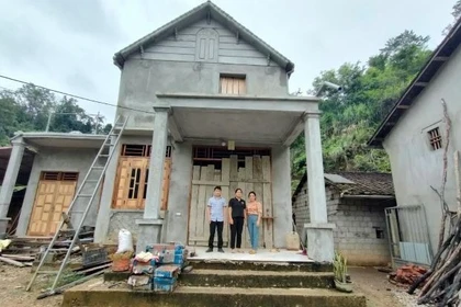 Una casa recién construida en la comuna de Binh Gia (Lang Son) (Foto: tienphong.vn)
