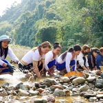 Reviven ritual ancestral de construir diques para pescar del pueblo Co en Quang Ngai