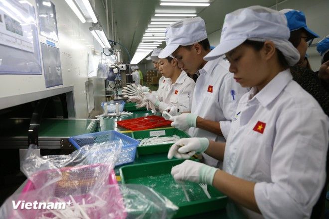 Muchas empresas se han convertido en proveedores de primer nivel de corporaciones multinacionales. (Foto: Vietnam+)