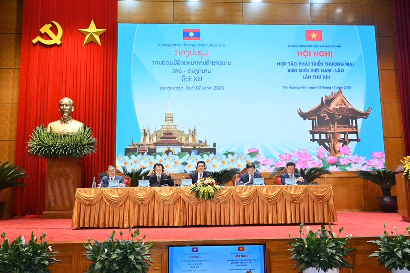 La XIII Conferencia de Cooperación para el Desarrollo del Comercio Fronterizo entre Vietnam y Laos se celebró en Quang Ninh. (Foto: Vietnam+)