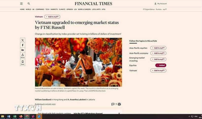 Un artículo publicado en el Financial Times (Foto: captura de pantalla)
