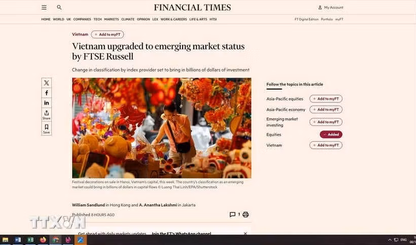 Un artículo publicado en el Financial Times (Foto: captura de pantalla)