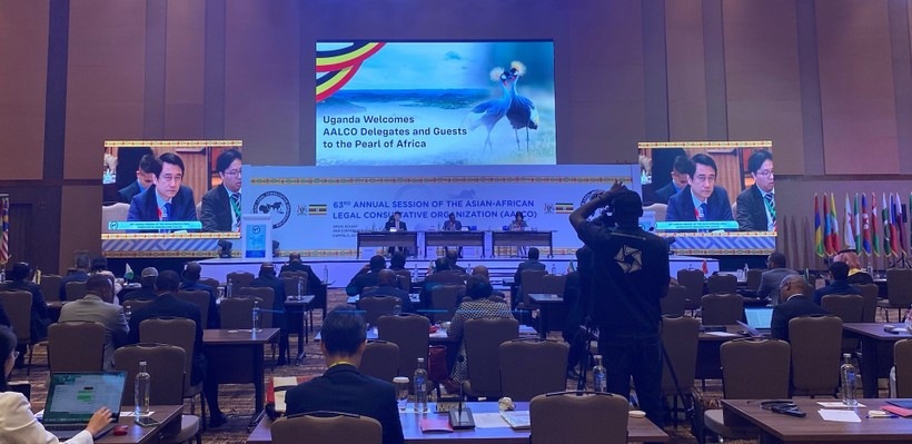 La 63.ª sesión de la Organización Consultiva Jurídica Asiático-Africana (AALCO) se celebra en Kampala, Uganda, del 8 al 10 de septiembre. (Foto: mofa.gov.vn)