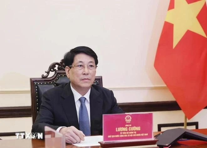 El presidente de Vietnam, Luong Cuong. (Fuente: VNA)
