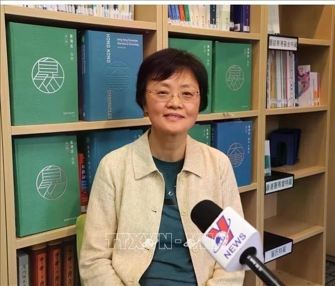 Sun Wenbin, directora del Instituto de crónicas de Hong Kong. (Fuente: VNA)