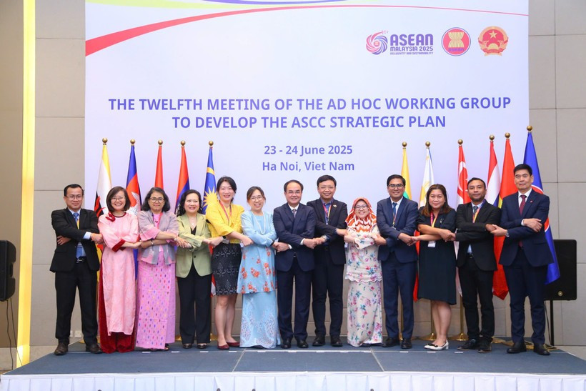 La XII Reunión del Grupo de Trabajo para el Desarrollo del Plan Estratégico de la Comunidad Sociocultural de la ASEAN (ASCC). (Foto: Vietnam+)