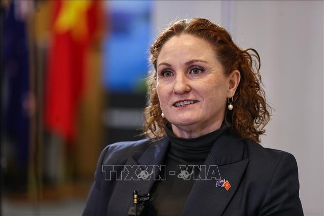 la embajadora de Nueva Zelanda en Hanoi, Caroline Beresford (Fuente:VNA)