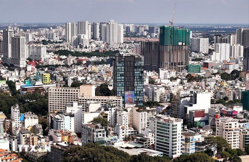 Zona céntrica de Ciudad Ho Chi Minh. (Foto: VNA)