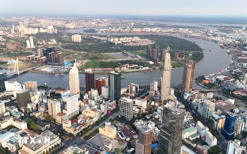 Vista aérea de la ciudad de Ho Chi Minh (Foto: VNA)