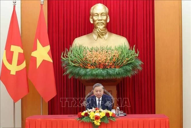El secretario general del Comité Central del Partido Comunista de Vietnam, To Lam. (Fuente: VNA)
