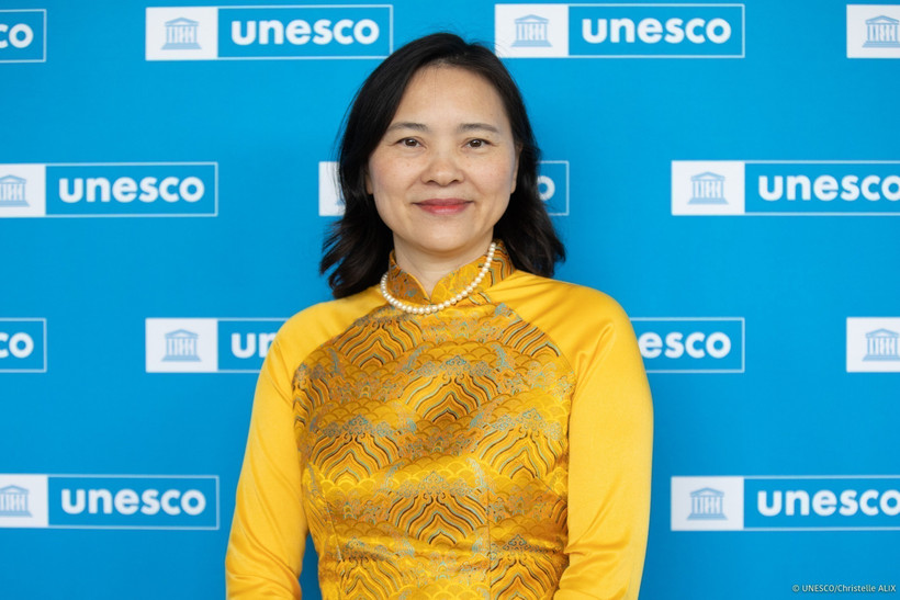 La embajadora Nguyen Thi Van Anh, jefa de la misión permanente de Vietnam ante la UNESCO. (Fuente: VNA)