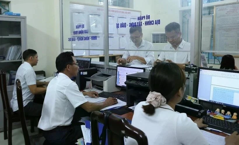 Unidad de procesamiento de procedimientos administrativos en la provincia de Nam Dinh (Foto: VNA)