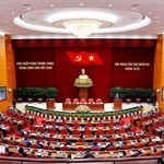 El decimotercer Pleno del Comité Central del Partido Comunista de Vietnam concluyó, completando toda su agenda de trabajo. (Foto: VNA)