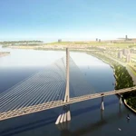 El puente de Can Gio, una estructura de 7,3 kilómetros con una altura libre de 55 metros y una inversión de cerca de 417 millones de dólares, simboliza la aspiración de la ciudad de expandirse hacia el mar. (Foto: VNA)