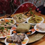 Elaboraciones típicas de la fiesta del Tet en el norte de Vietnam 