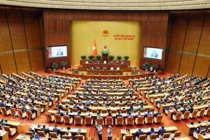 Vista general de la sesión inaugural del décimo periodo de sesiones de la XV Asamblea Nacional. (Foto: VNA)