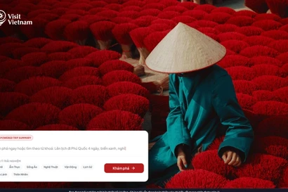 La plataforma Visit Vietnam funciona como un mercado digital centralizado donde las agencias de viajes y los proveedores de servicios pueden presentar productos, actualizar información y contactar a los viajeros a través de un canal nacional oficial. (Foto: Sun Group)