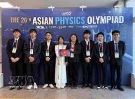 Vietnam se ubica entre los ocho mejores equipos en la 26.ª Olimpiada Asiática de Física