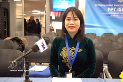 Truong Thi Hong, presidenta de la Asociación de Vietnamitas en Israel. (Fuente: VNA)