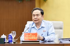 El miembro del Buró Político, secretario del Comité del Partido de la Asamblea Nacional y presidente del Parlamento, Tran Thanh Man. (Fuente: VNA)