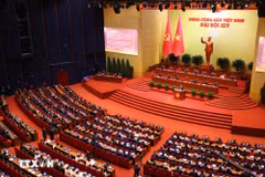 En la sesión de apertura del XIV Congreso del Partido. (Foto: VNA)