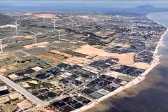 Una vista del sitio donde se encuentra la Central Nuclear Ninh Thuan 1 en la comuna de Phuoc Dinh (provincia de Khanh Hoa). (Foto: VNA)