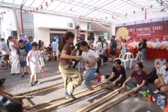La Asociación de Enlace de la Comunidad Vietnamita en Singapur organiza anualmente el Festival del Medio Otoño con el objetivo de fortalecer los vínculos de la comunidad y difundir la cultura vietnamita. (Foto: VNA)