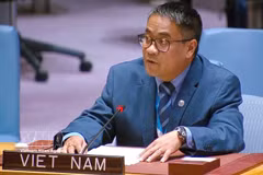 El ministro consejero Nguyen Hai Luu, representante permanente adjunto de Vietnam ante la ONU. (Foto: VNA)