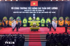 Ceremonia de homenaje póstumo al expresidente Tran Duc Luong 