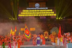 Ceremonia de bienvenida a las aldeas de Bat Trang y Van Phuc para convertirse en miembros de la Red Mundial de Ciudades Artesanales Creativas. (Foto: Vietnam+)