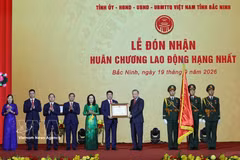 El secretario general del Partido Comunista de Vietnam y presidente de la República, To Lam, exhorta a construir un Bac Ninh moderno sin perder la rica identidad tradicional. (Fuente: VNA)