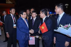 El primer ministro Pham Minh Chinh concluye su viaje a Malasia para la 47ª Cumbre de la ASEAN (Foto: VNA)