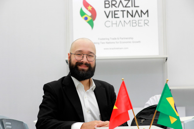 Dionathan Santos, jefe de la Oficina en Hanoi de la Cámara de Comercio e Industria Brasil-Vietnam (Fuente: VNA) 4-1.jpg