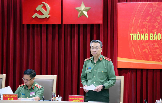 En la cita (Fuente: VNA) vna-potal-bo-cong-an-thong-bao-tinh-hinh-cong-tac-6-thang-dau-nam-2025-8135920.jpg