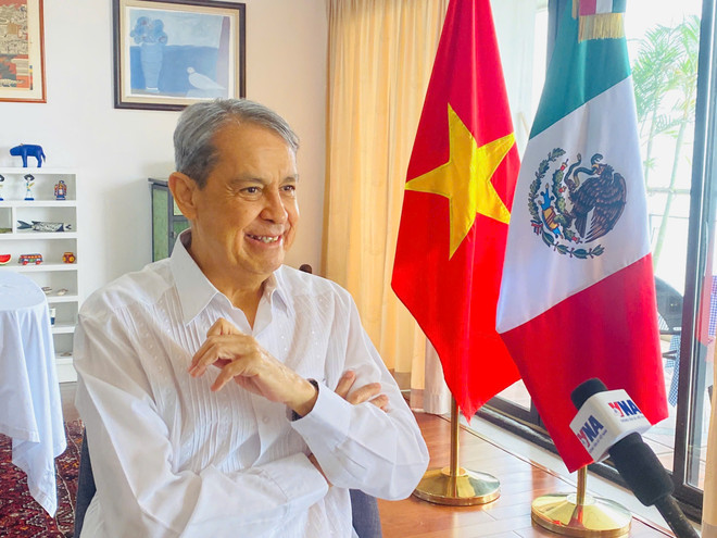 El embajador de México en Vietnam, Alejandro Negrín Muñoz (Fuente: VNA) img-8038.jpg