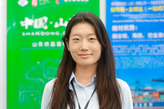 Zhang Ruyi, representante de la empresa Dianhang Logistics de China (Fuente: VNA) 6-1.jpg