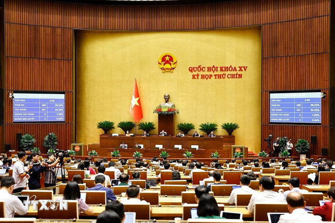 Los diputados vietnamitas aprueban la Ley de Docentes (Fuente: VNA) 2106-luat-nha-giao.jpg