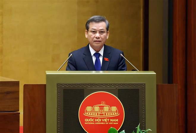 El presidente del Tribunal Supremo Popular de Vietnam, Le Minh Tri (Fuente: VNA) thumbstand-17.jpg