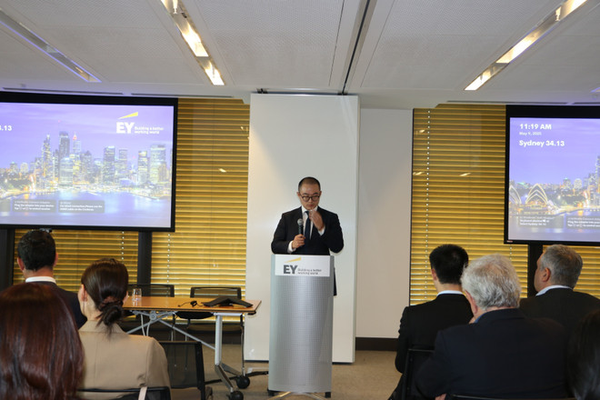 En el evento (Fuente: VNA) vna-potal-thuc-day-cac-co-hoi-xuc-tien-thuong-mai-va-dau-tu-viet-nam-australia-8022210.jpg