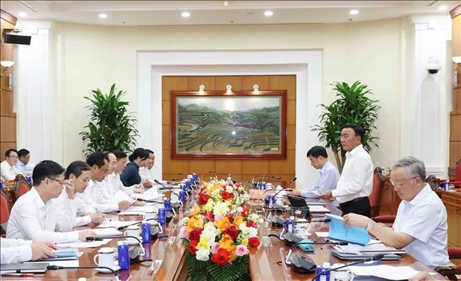Tran Cam Tu, miembro permanente del Secretariado del Comité Central del PCV habla en la cita (Fuente: VNA) tran-cam-tu-1.jpg