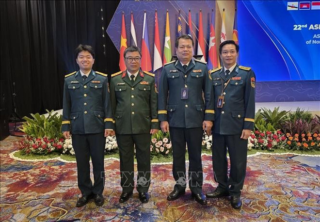 La delegación vietnamita en la 22ª Conferencia de Comandantes de las Fuerzas Aéreas de la ASEAN (Fuente: VNA) doan-dai-bieu.jpg