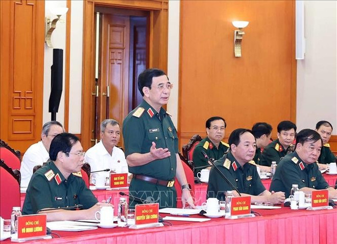 El ministro de Defensa, General Phan Van Giang habla en la cita (Fuente: VNA) phan-van-giang.jpg