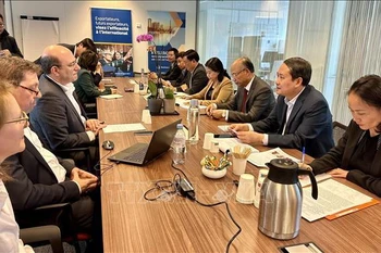 En la reunión. (Foto: VNA)