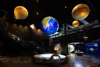 El Museo del Espacio en el parque de alta tecnología de Hoa Lac, Hanoi, es operado por el Centro Espacial Nacional de Vietnam, dependiente de la Academia de Ciencias y Tecnologías. (Foto: VNA)