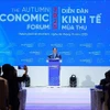 El primer ministro de Vietnam, Pham Minh Chinh, intervienen en el Foro Económico de Otoño 2025 (Foto: VNA)