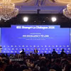 El secretario general del Partido Comunista y presidente de Vietnam, To Lam, responde a las preguntas de algunos delegados. (Foto: VNA)